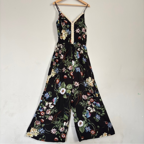 Coco + Carmen Black Floral Jumpsuit - Picture 2 of 15